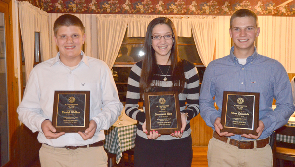 Tryon fire dept awards junior winners