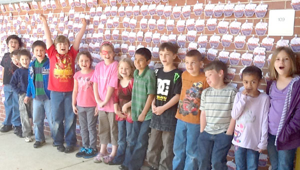 Cupcakes for Cure at Tryon Elementary Constance 2nd grade