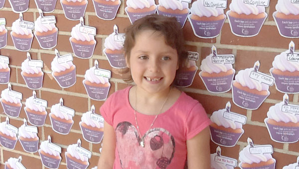 cupcakes for cure at Tryon Elementary Brittany Hall