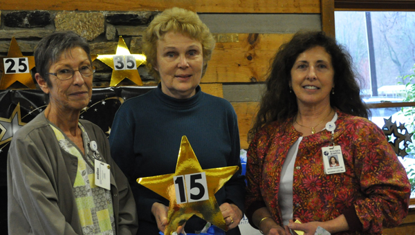 St. Luke’s Hospital recently honored their employees with 15 years of service with a special luncheon. The recipients of the 15-year Awards went to (pictured) Linda Splawn, med surg; Dorothy Stanley, lab; and Kathy Utz, ICU. (photo submitted by Jennifer Wilson)