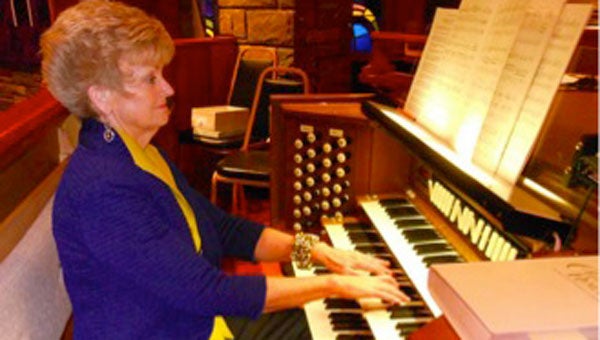 FMC member Nancy Walburn, organist for Good Shepherd Episcopal Church. She will perform All Hail the Power of Jesus’ Name by Lyndell Leatherman.