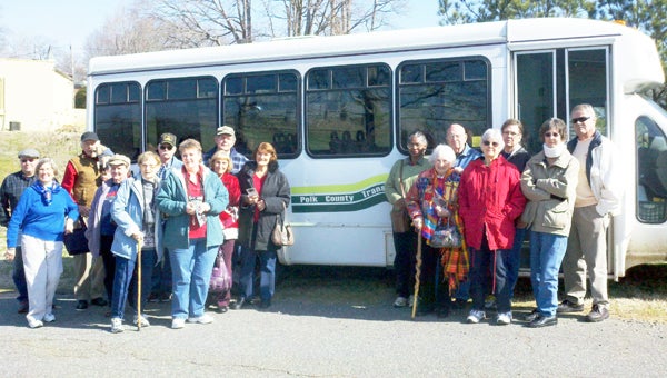 A group of Polk County residents recently visited the Bostic Lincoln Center. (photo submitted)
