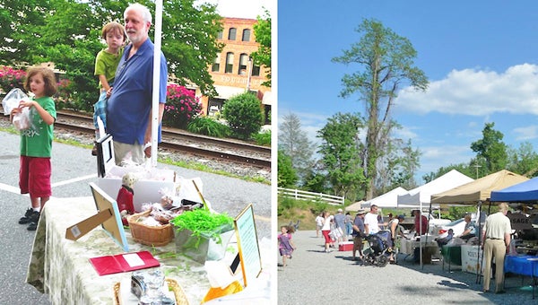 The Tryon Farmers Market opens Thursday (with brick oven baked pizza, too) 4 -6:30 p.m. The Saluda Farmers Market opens Friday 4:30-6:30 p.m. Enjoy fresh, local produce, farm fresh eggs, breads, baked goods, jams, jellies, vegetable plants, cut flowers, shrubs and Polk County hand made crafts. All ages welcome. (photos submitted by David Widdicombe)