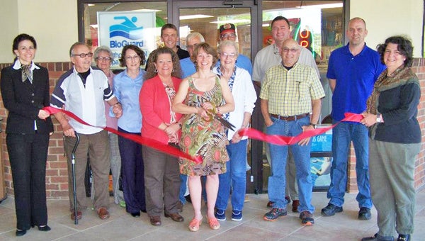 Blue Water Pools celebrated the opening of its new location in April. (photo by Janet Sciacca)