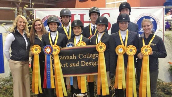The Savannah College of Art and Design's equestrian team. (photo submitted)