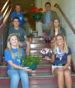 The Polk County High School FFA Horticulture Team won the Western Regional Championship on April 25. The competition was held at Haywood Community College. The team will compete for the state championship at the NCFFA State Convention in Raleigh on June 19. Team members include: (front row) Madison Arrowood, Kayla McEntire, (middle row) Eli Hall, Caitlin Britton, (back) Dylan Weicker, Will Ballard. The team was sponsored by Big Frog Nursery; John Vining, Polk County Cooperative Extension director; and Chauncey Barber, Agricultural Education Instructor.