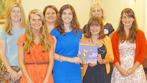 Kiwanis Scholarship winners attended the June 5 meeting of the Tryon Kiwanis Club. Pictured are, back row left to right, Key Club sponsor Angie McCammon, guidance counselor Meghan Mauldin and Kiwanian Charlotte Sullivan; front row, left to right, Kaylie Blankenship, Bronwyn Pellat, Alessandra Akers and Isla Neel. (photo submitted) 