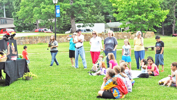 Those who attended the St. Luke’s “Spring into a Healthy Summer” event held Saturday, June 1, enjoyed learning about proper dental care by a puppet show. (photo submitted by Jennifer Wilson)
