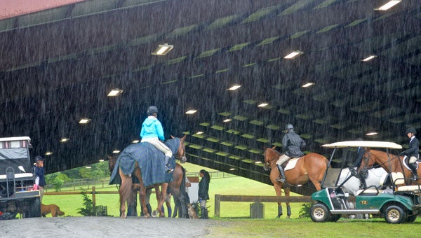 Competitors didn't let the rain stop them this past weekend. (photo by Samantha Hurst)