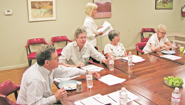 Evaluators of applications for arts programming in the schools concentrated on the 21 applications received for the inaugural B.I.G. program at Tryon Fine Arts Center. Funding for the selected projects will be distributed in late August.