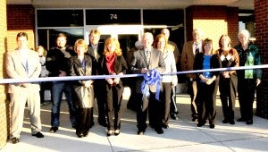 State Employees Credit Union hosted a ribbon cutting for its new branch in Columbus on Nov. 14. (photo by Kirk Gollwitzer)