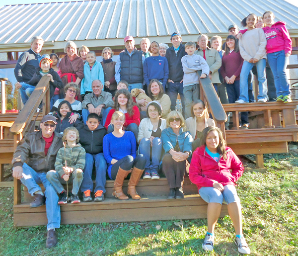 Between a warm fireplace in the pavilion and making s’mores at the bonfire by the lake, Big Brothers Big Sisters participants stayed toasty warm during their festive Christmas gathering. Big Brother Ernie Giannini and Big Sister Lynne Parsons again shared their beautiful Morning Glory Farm with smiling Bigs and Littles for this annual event.  (photo submitted)