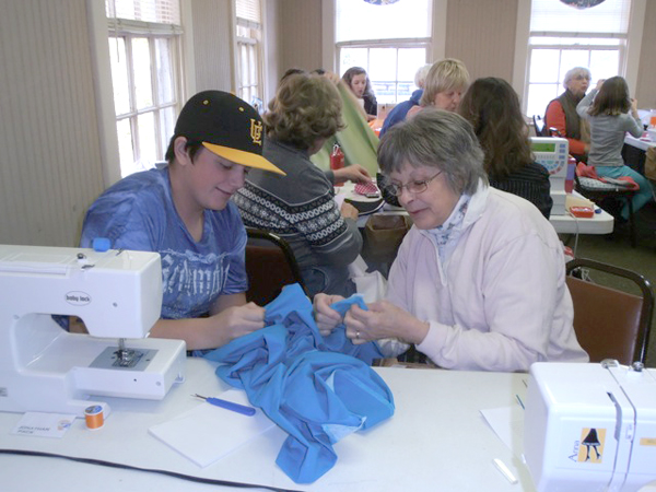 Every January through March, 4-H offers area youth a chance to learn all about sewing. Each student has an assigned adult sewing teacher who offers individual attention and expertise. Usually the class has at least 12 students, so we are looking for a few people who sew to volunteer two days a week, January - March. If you think you could be of help, please call the Polk County Extension Office at 828-894-8218 and sign up for weeks of fun and fulfillment. (photo by Helen Clark)