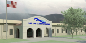 A rendering of the proposed new Lake Lure Classical Academy. (photo submitted)