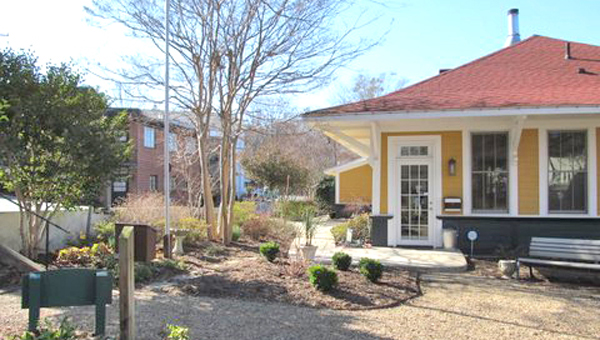 The Depot garden has been maintained by the Tryon Garden Club since 1948. (photo submitted by Susan McNabb)