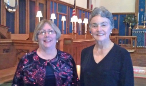 Wanda May, soprano, and Jeanette Shackelford, piano, will present a program of classical, sacred and secular music at Holy Cross Episcopal Church in Tryon on April 9. (photo submitted by Susie Mahnke) 