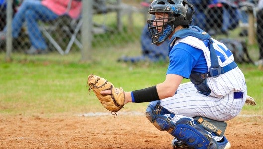 While some Polk players have been able to serve at multiple positions, regular catcher Bryce Martin has been a rock behind the plate.
