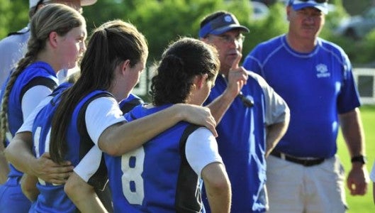 It was a somber ending to a glorious 21-4 season for Polk County's varsity softball team. (Photo by Mark Schmerling)