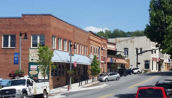 The Town of Tryon was recently upgraded from a Small Town Main Street community to a Main Street community. Tryon joined eight other towns across the state to become Main Street communities. (Photo by Leah Justice)