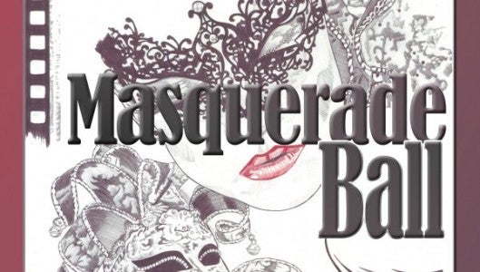 The beautiful artwork for the masquerade ball poster was contributed by artist Pam Larson.