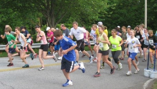 Participants in the 5K PACRun trail run at Tryon. (Photo by Chris Bartol)