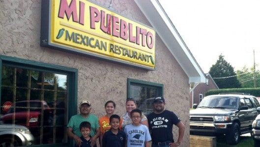 The previous version of the Mi Pueblito Rutherfordton location just hours before it was torn down.