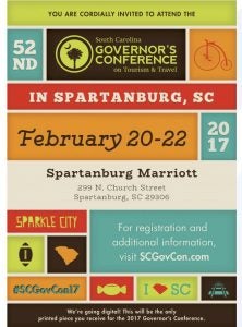 The 2017 South Carolina Governor’s Conference on Tourism and Travel will be held in February and is considered the largest gathering of the South Carolina tourism industry. The conference offers sessions on emerging consumer trends and marketing strategies to help the South Carolina Department of Parks, Recreation and Tourism and the industry grow. (Photo submitted)