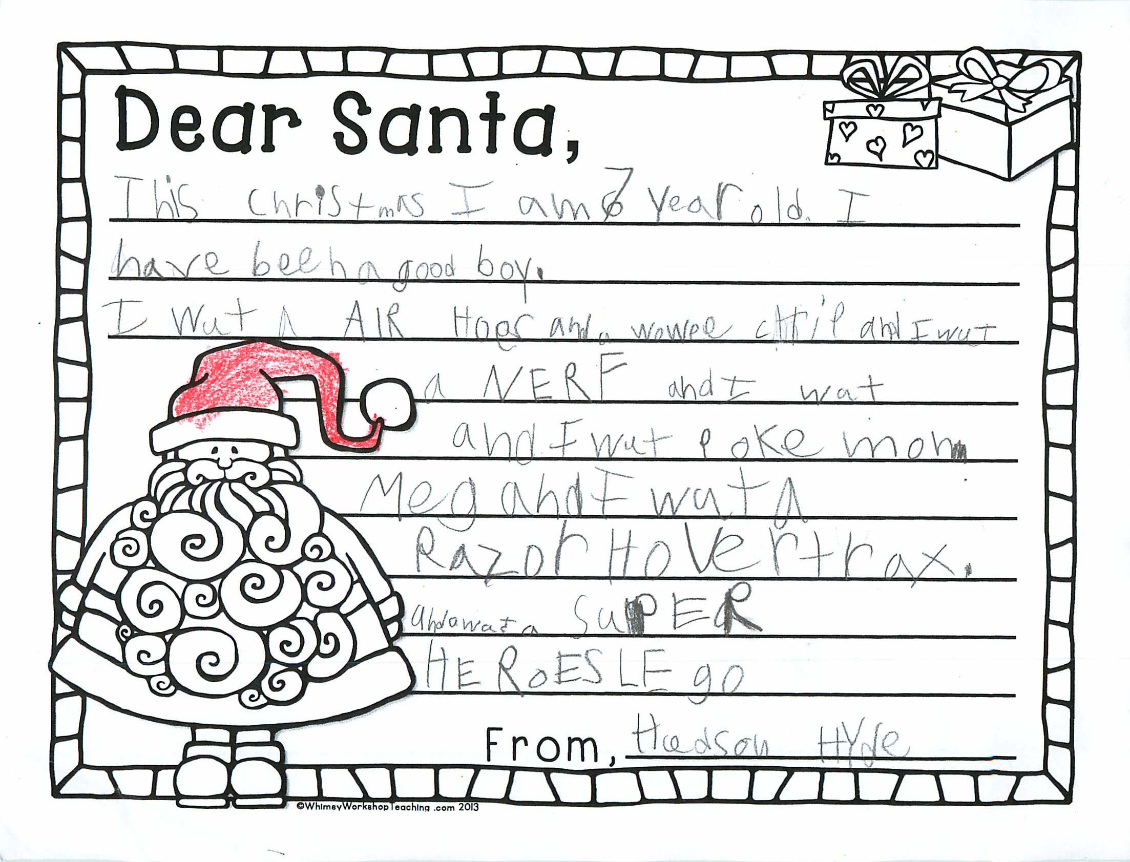 Dear Santa: Santa letters published for 2016, News