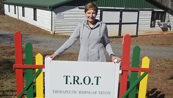 Allison Rhyne has recently been hired as the program director of Therapeutic Riding of Tryon at the Foothills Equestrian Nature Center. TROT will begin their spring sessions for disabled individuals on March 13 and the sessions will continue for 10 weeks throughout the spring. (Photos by Michael O’Hearn)