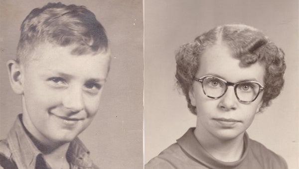 Elver Cress and Mary Lou Rohloff as children. 