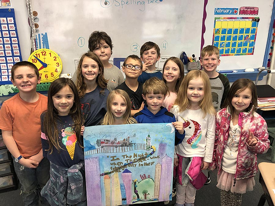 Saluda Elementary art features as part of online Sandburg show The