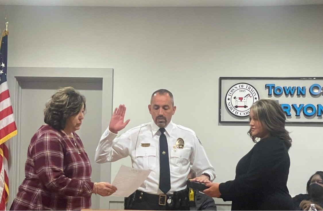 Hodge sworn in as Tryon’s Chief of Police The Tryon Daily Bulletin