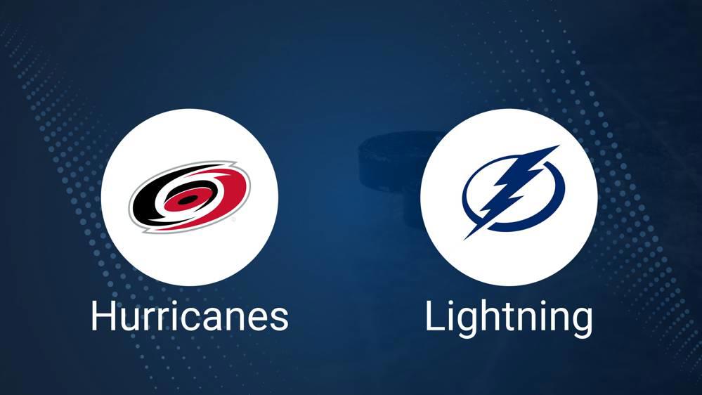Where to Watch Carolina Hurricanes vs. Tampa Bay Lightning on TV or